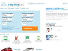Tablet Screenshot of easyibizacars.com